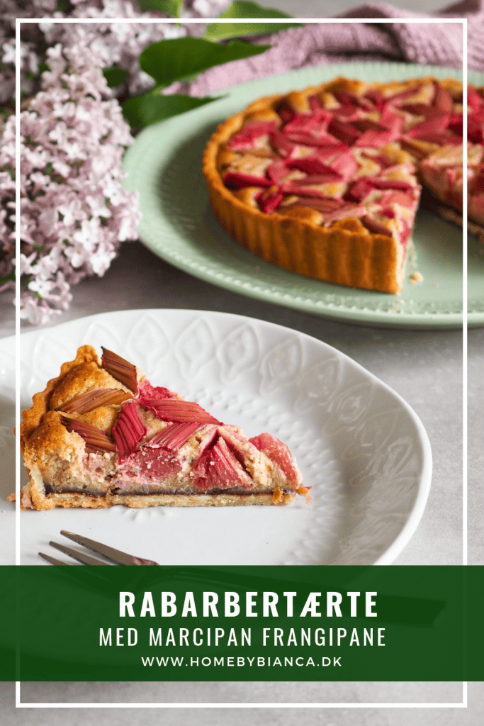 Rabarbertærte med marcipan frangipane