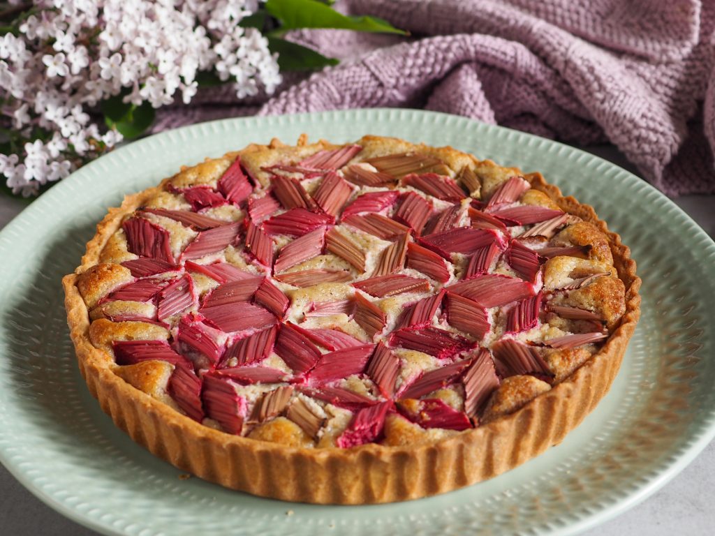 Rabarbertærte med marcipan frangipane