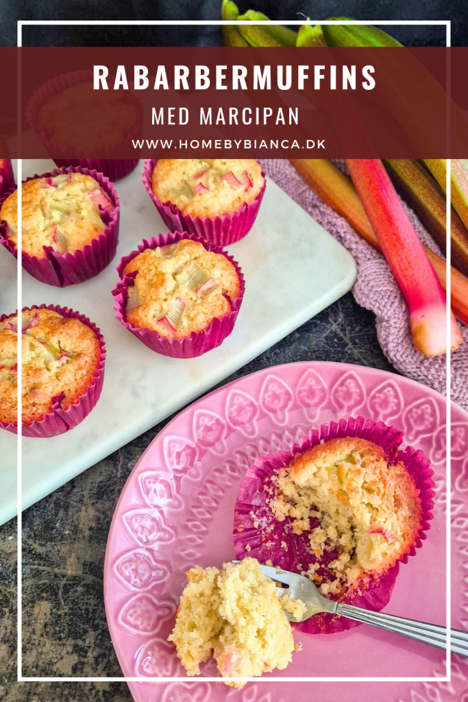 Rabarbermuffins med marcipan