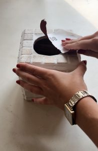 TOLIDA Boîte à Mouchoirs En Travertin Naturel – Distributeur Cubique Beige Élégant Pour Salon, Bureau & Chambre