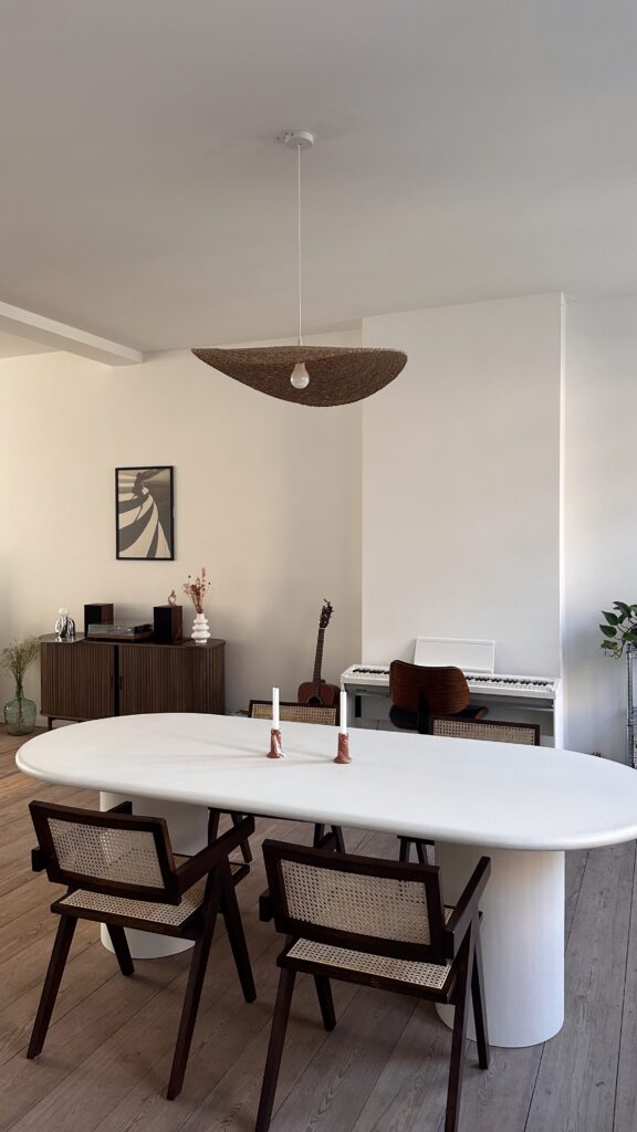 Transformer un tapis en jute en suspension