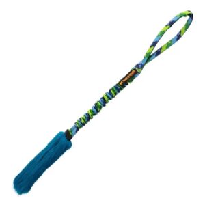 Tug-E-Nuff Dog Gear Bright Fauxtastic groen blauw