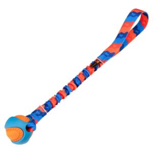 Tug-E-Nuff Dog Gear PowerBall Bungee oranje-blauw