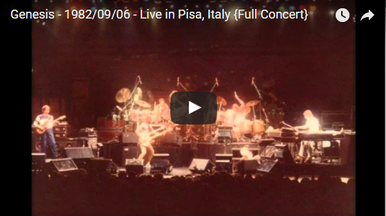 Genesis Live in Pisa Full Concert