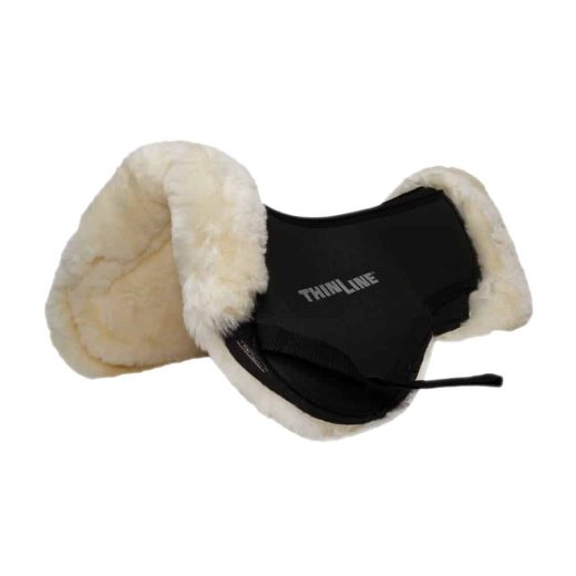 ThinLine Sheepskin Comfort Half Pad Natural Angled