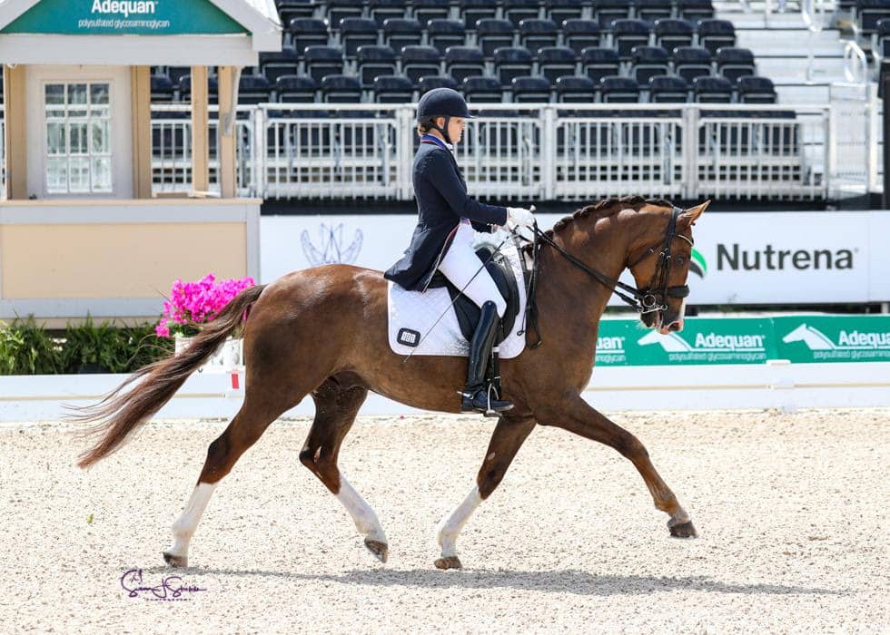 Ashley Holzer & Liberty L, Gewinner der Buffalo Wild Wings Prix St. Georges Future Challenge. Foto © SusanJStickle.com