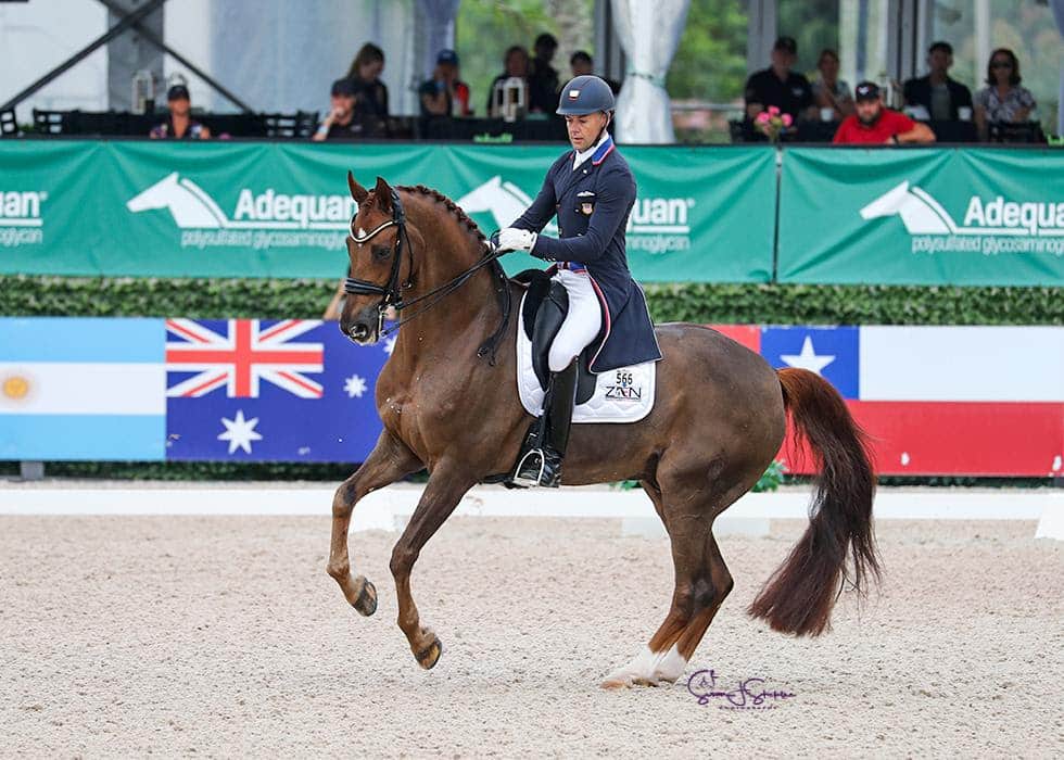 Endel Ots & Bohemian, Gewinner des CDI3* FEI Grand Prix, gesponsert von Beatrice Marienau Dressage. Foto © SusanJStickle.com