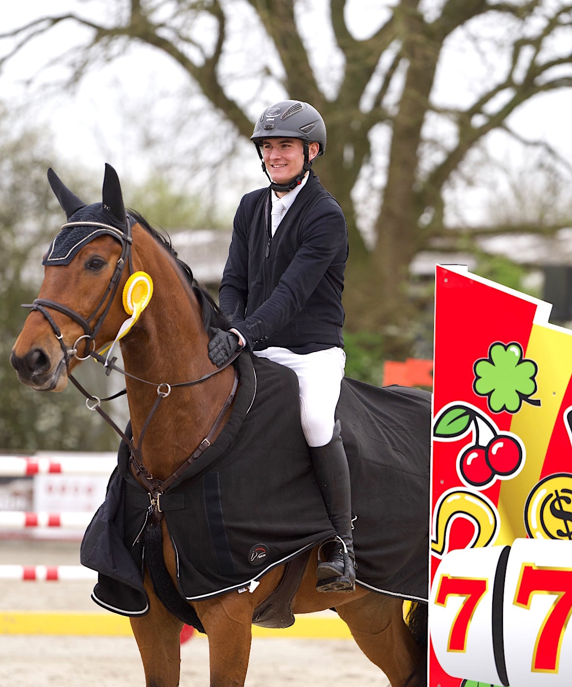 Gewann den Auftakt der Großen Tour in Ehlersdorf mit Zeppelin - der 19-jährige Tjade Carstensen aus Sollwitt. (Foto: Jennifer Petersen)