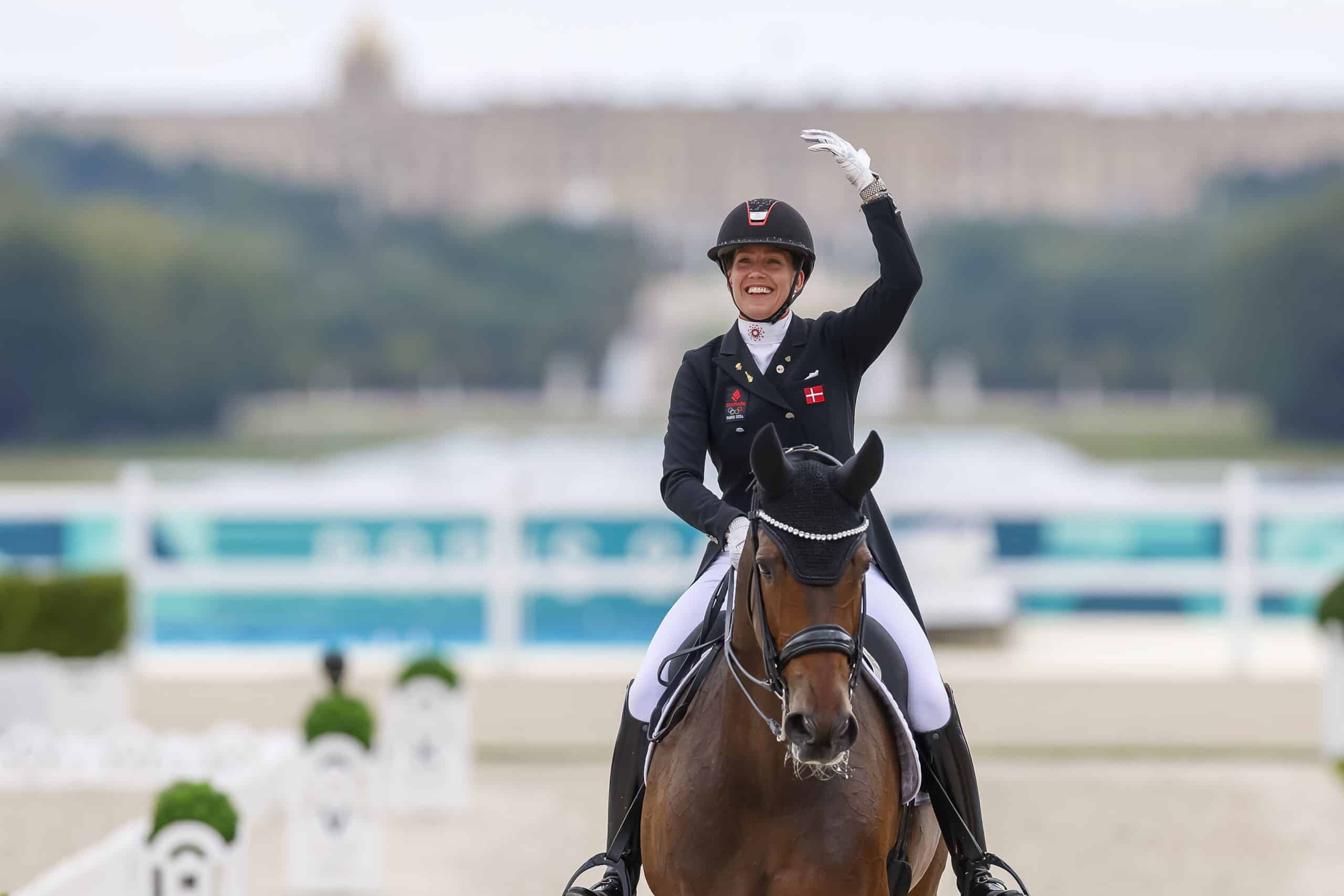 Auf der Elite-Fohlenauktion entdeckt und in Olympia erfolgreich am Start: Mount St John Freestyle mit Cathrine Laudrup-Dufour (Foto: Hannoveraner Verband/Lafrentz)