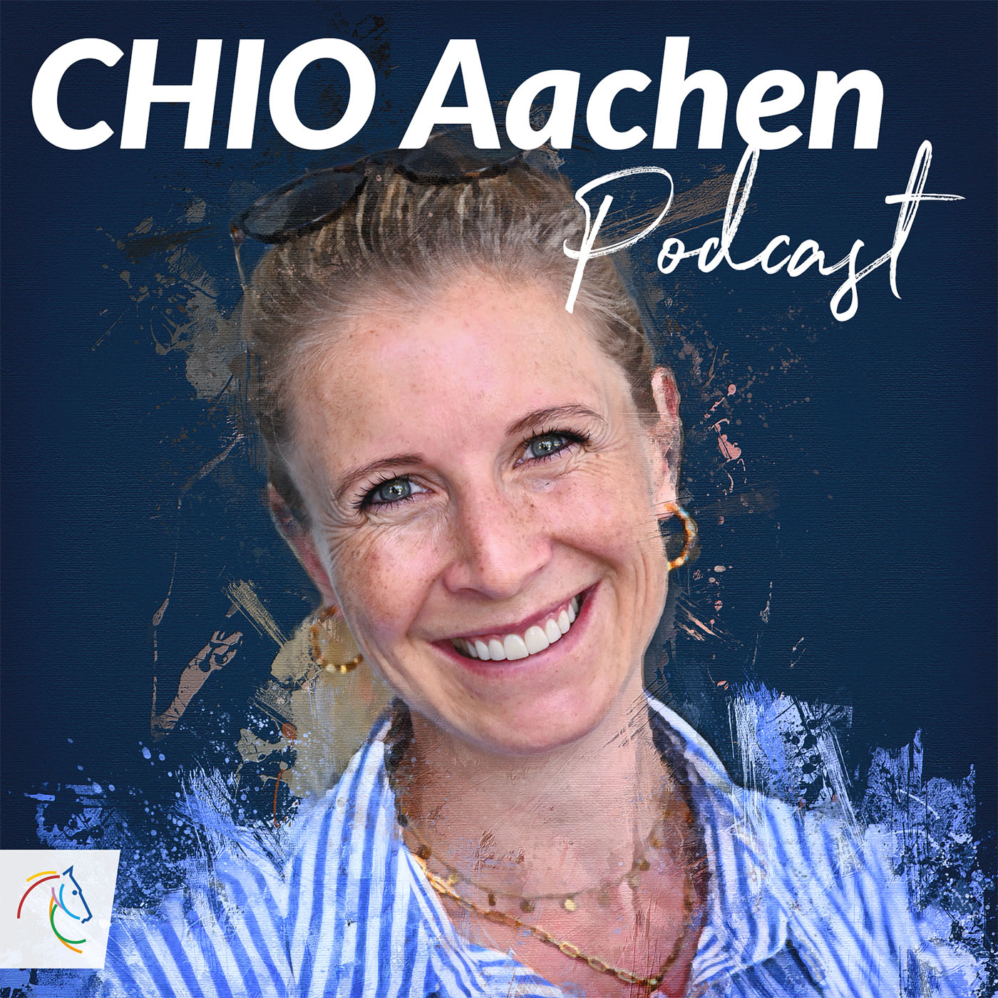 Folge 3 des CHIO Aachen Podcasts. Darin spricht die vierfache Olympiasiegerin Jessica von Bredow-Werndl (Grafik: CHIO Aachen)