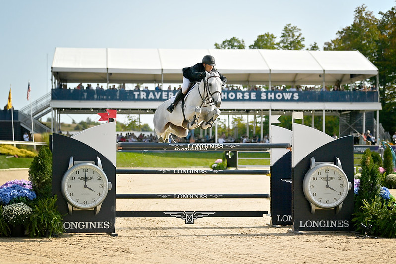 Kent Farrington (USA) und Greya, Gewinner des Longines FEI Jumping World Cup™ NAL 2024/25 – Traverse City (USA) Foto © FEI/Andrew Ryback Photography