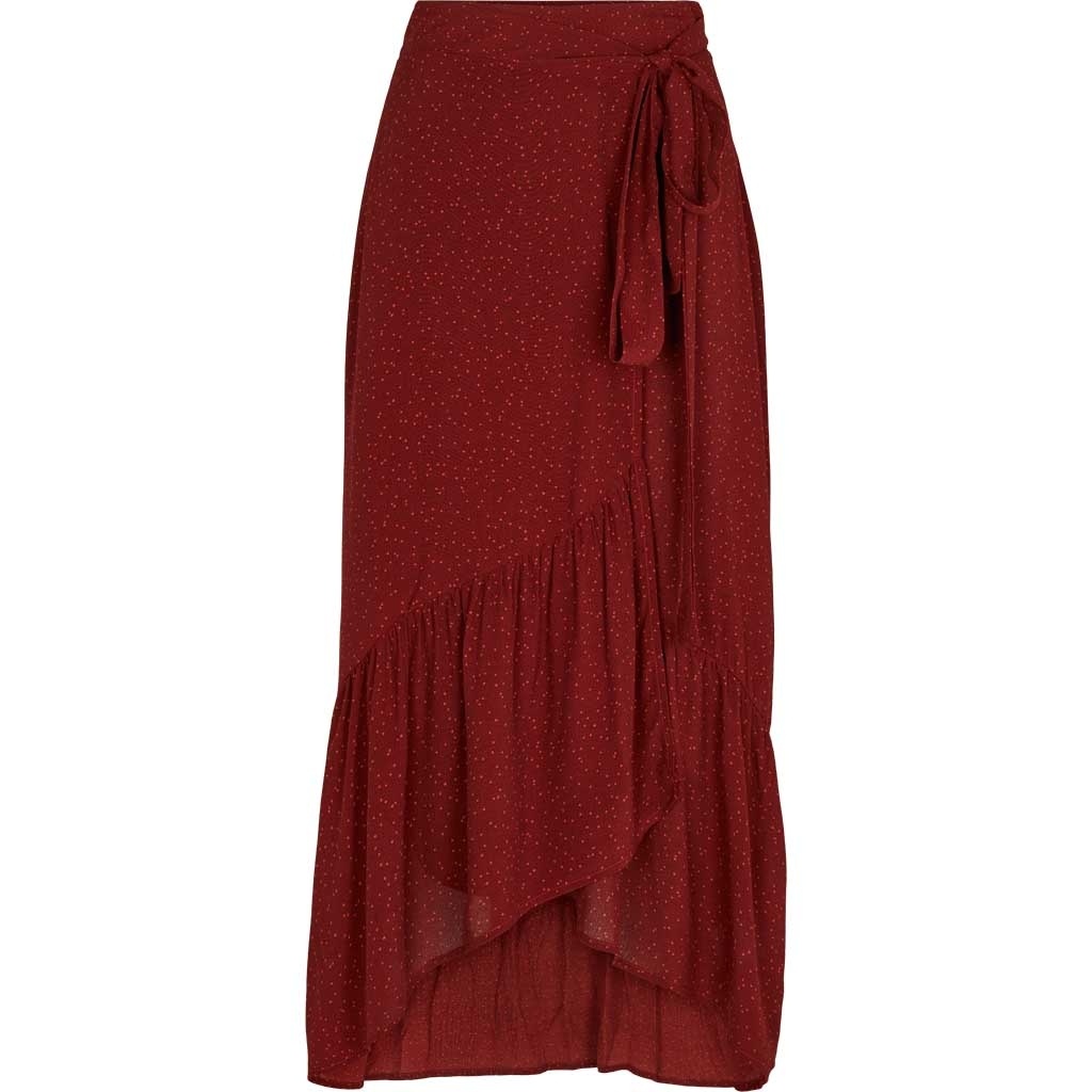 BASIC APPAREL - ALINA nederdel, rød - hoshii