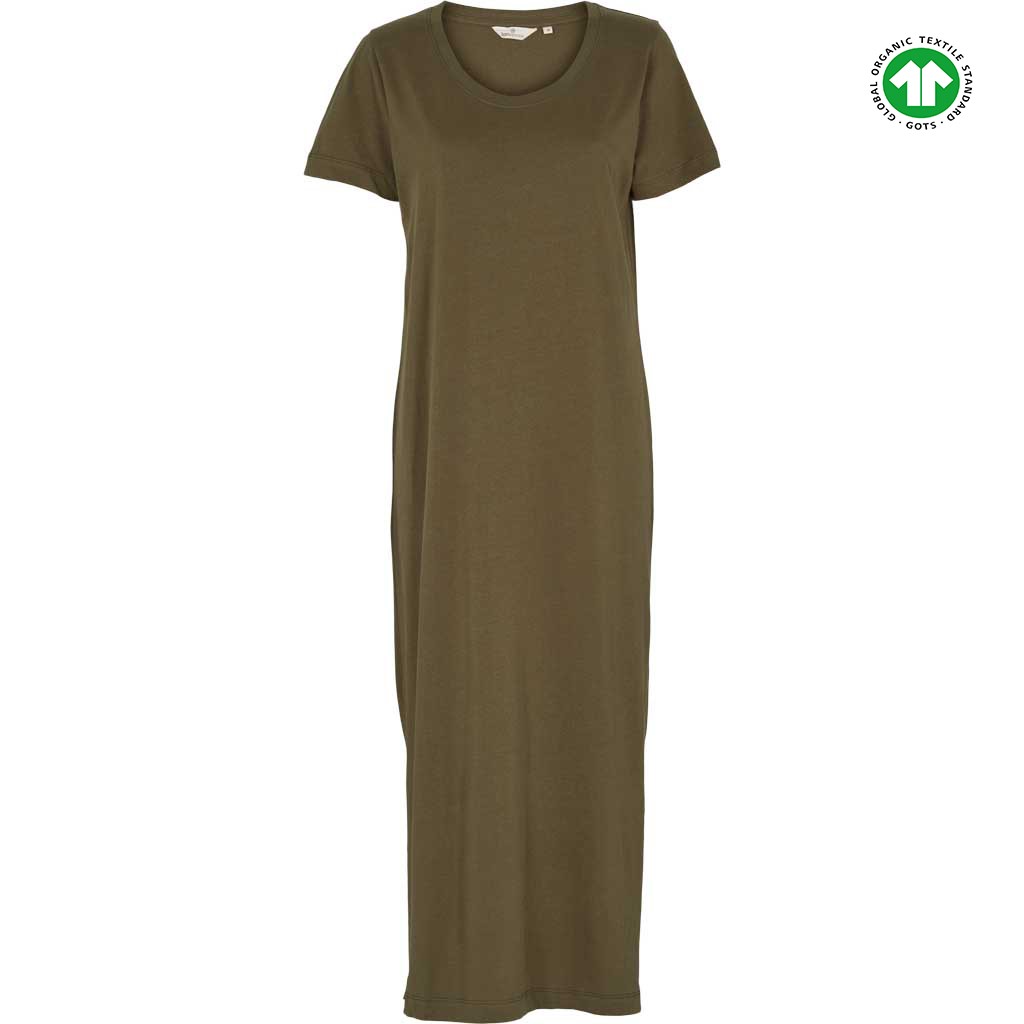 Basic Apparel | REBEKKA kjole | army grøn - hoshii