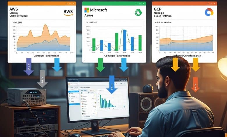من أسرع؟ مقارنة AWS vs Azure vs Google Cloud الأداء