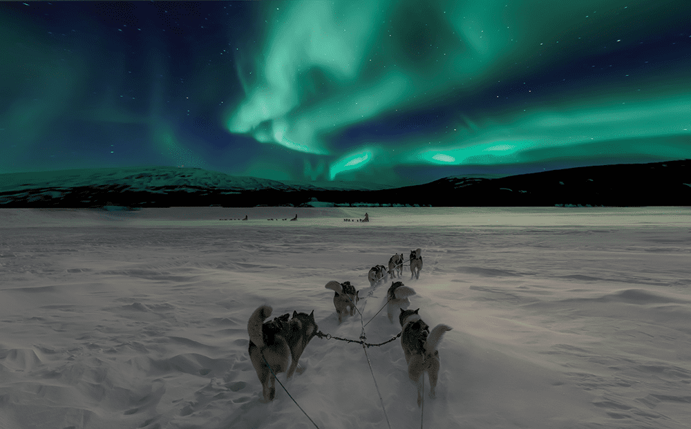 norrsken i Kiruna northern lights