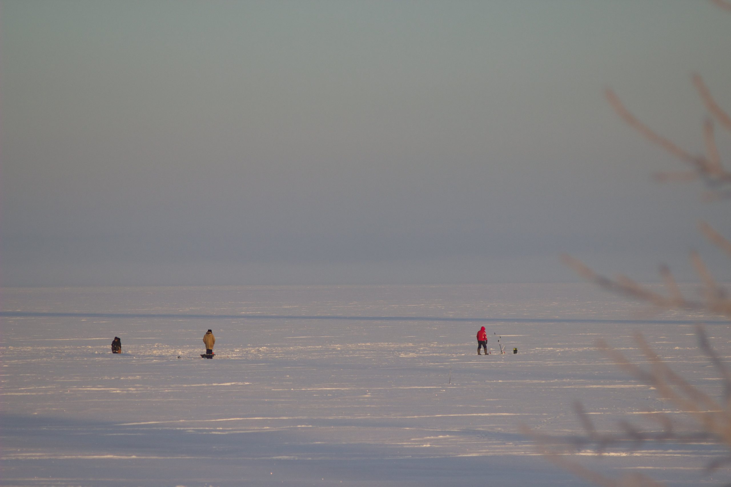 Ice fishing, isfiske I Kiruna
