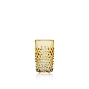 Hobnail Medium Tumblers - Underlay Amber
