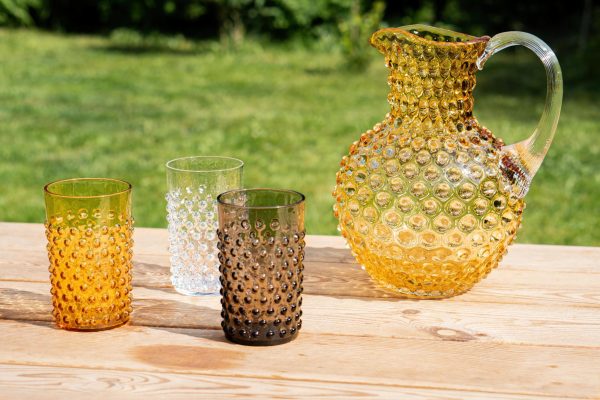 Underlay Amber Hobnail Jug 2 Liter - Image 2