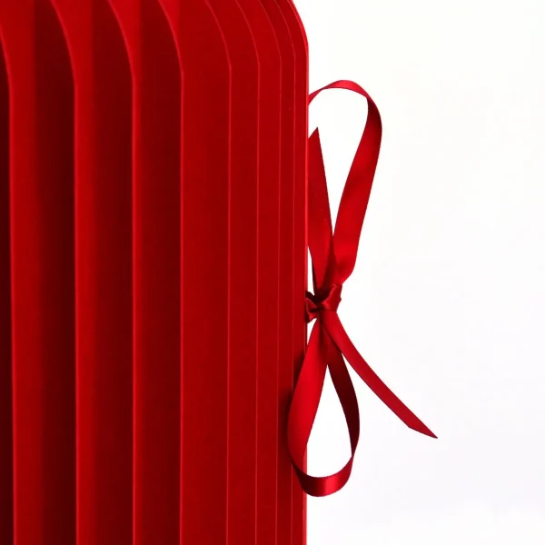 Red Pigalle folding stool, Léon - Image 2