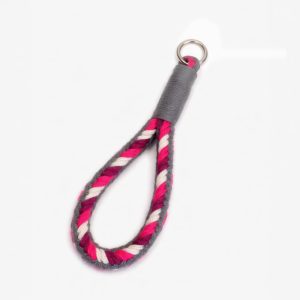 Guabana Keyring Grey Fuchsia