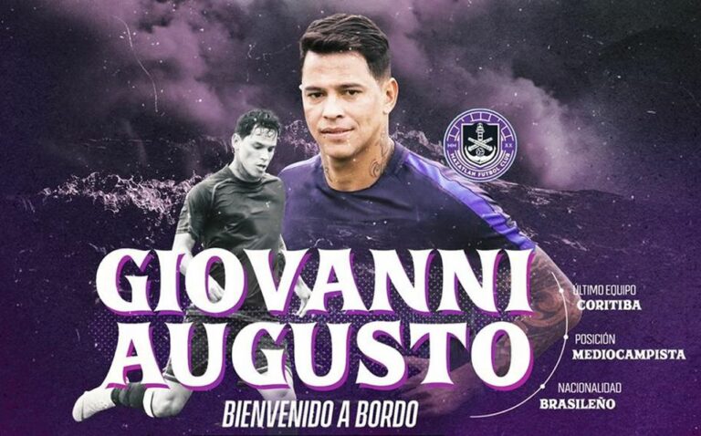 Mazatlán FC anuncia al brasileño Giovanni Augusto como refuerzo