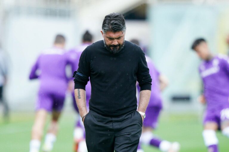 Gennaro Gattuso deja la Fiorentina tras 23 días como su DT