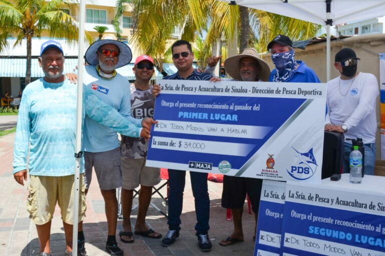 Con gran éxito, se lleva a cabo el primer Torneo de Pesca de Fondo en Sinaloa