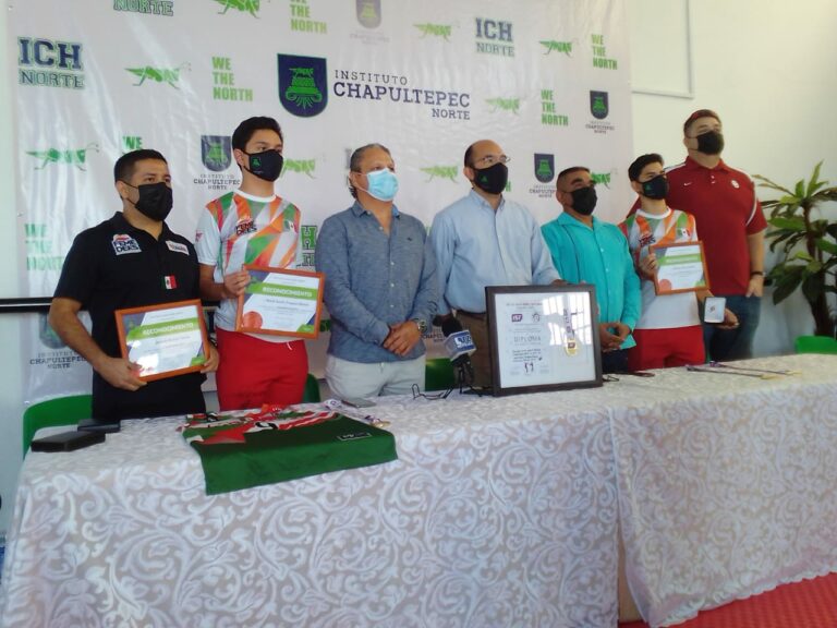 Reconoce el Inst. Chapultepec a campeones mundiales de basquetbol