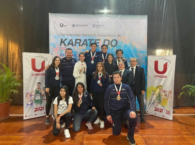 11 medallas ganan las Águilas UAS en nacional de karate