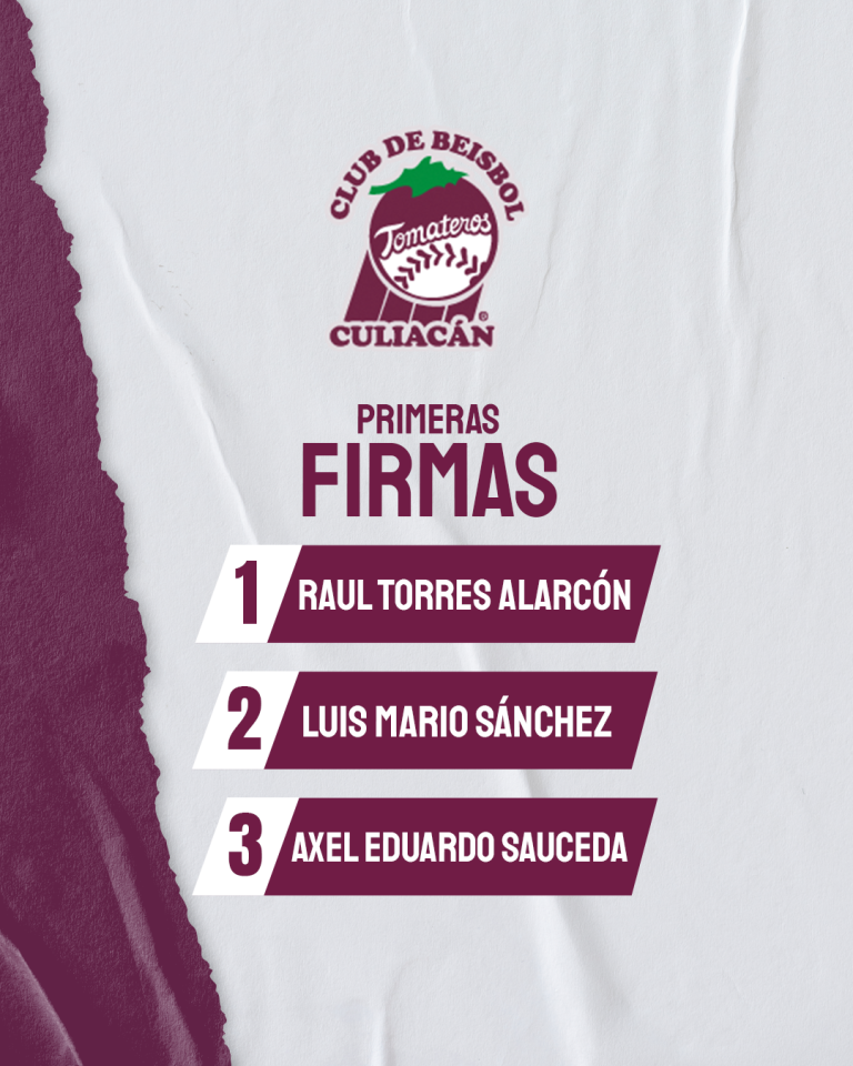 Registra Tomateros tres jugadores de primera firma