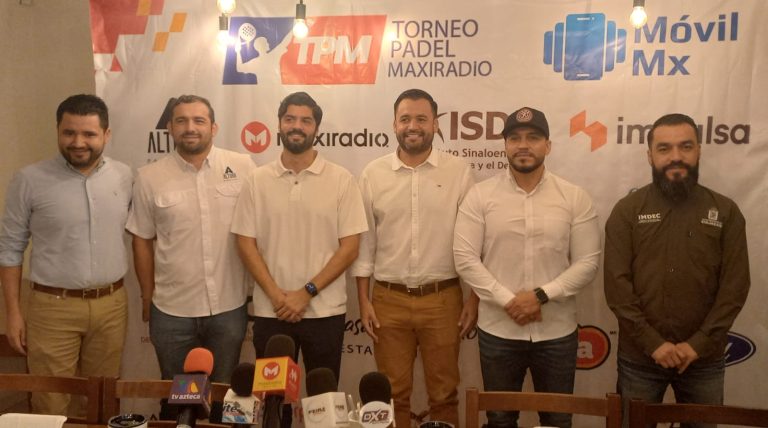 Con apoyo del IMDEC, anuncian Torneo Anual de Pádel Maxiradio