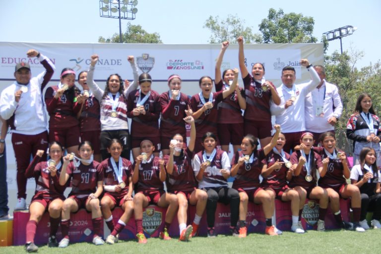 Históricas medallas en futbol femenil para Sinaloa en Juegos Nacionales CONADE