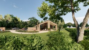 Sommerhus, plantegning, 3D-Visualisering