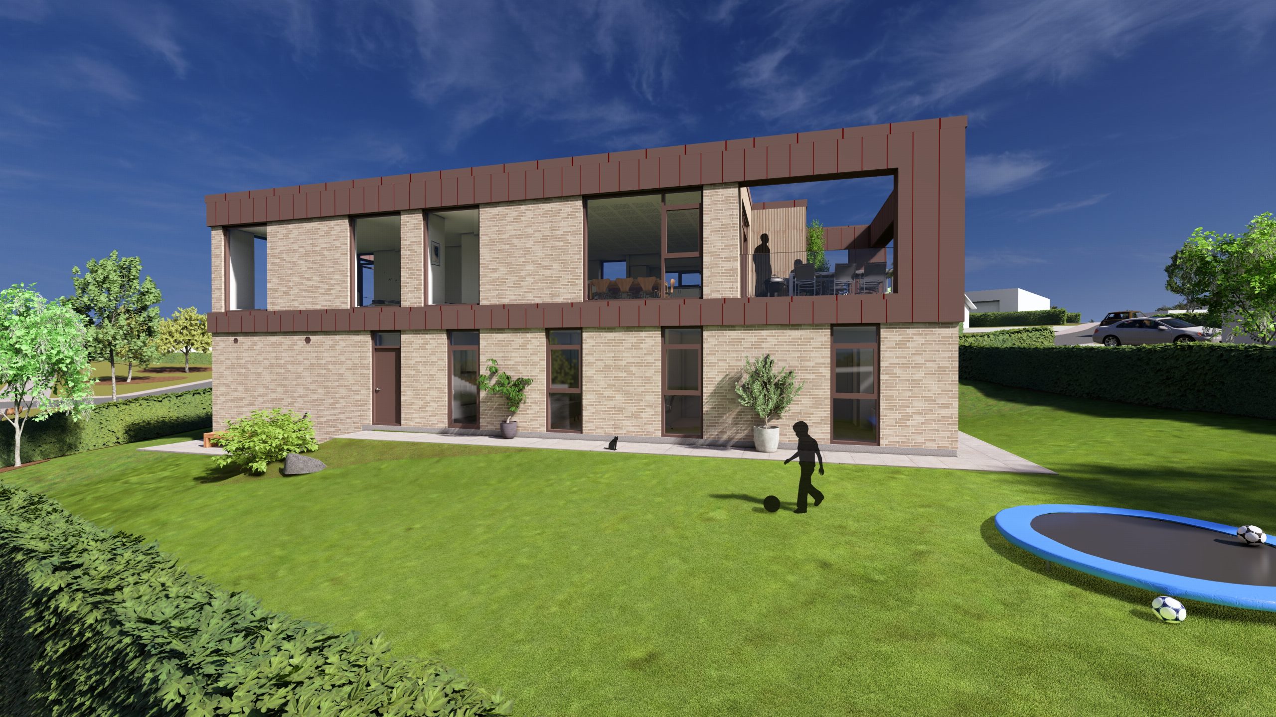 Funkisvilla, 2-plans funkisvilla, arkitekttegnet