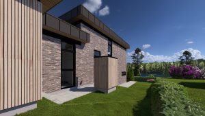 Funkisvilla, Hansen - Ingeniører + Arkitekter, Visualisering, 2-plan, plantegning
