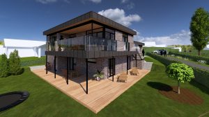 Funkis, 2-plans villa, plantegning