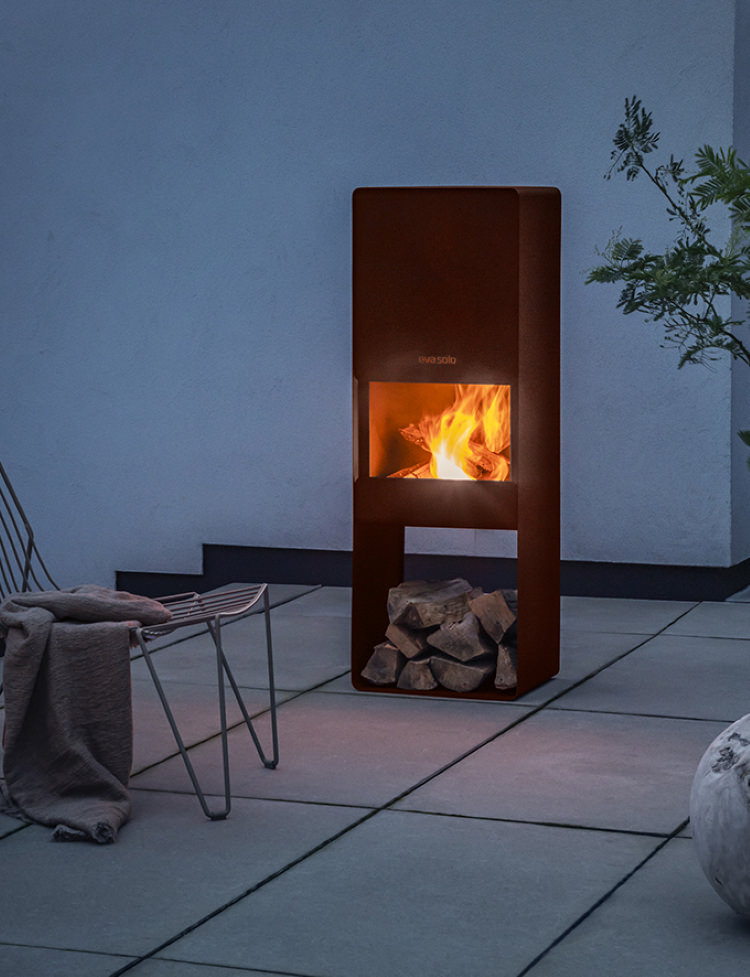 Eva Solo FireBox hagepeis 125 cm - vakkert design i corten