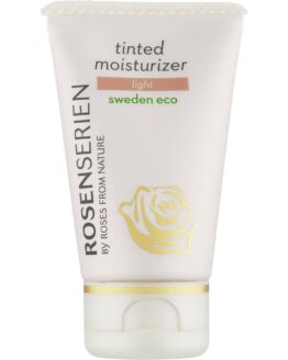 Rosenserien moisturizer_light lys dagcreme med farve Rosenserien økologiske moisturizer økologisk naturlig glød til huden miljøvenlig