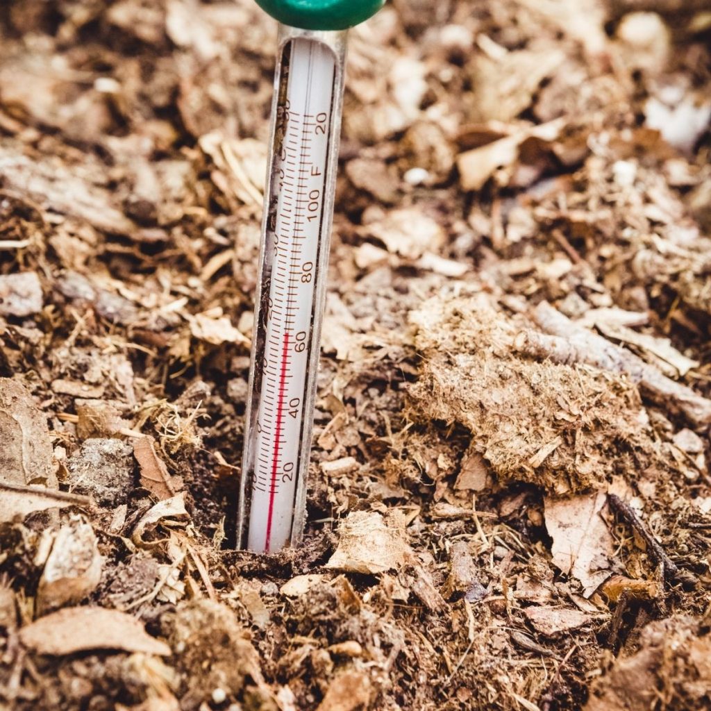 It's vital to know the temperature when hot composting