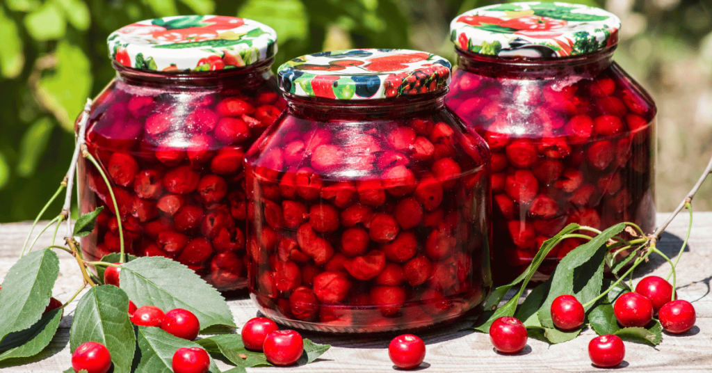 Canned Cherries are most often made from sour cherries.