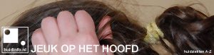 jeuk behaarde hoofd