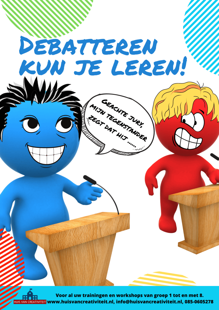 Poster Debatteren kun je leren