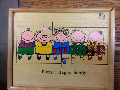 P3 - Houten puzzel happy family