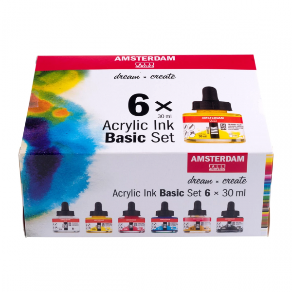 Amsterdam - Aac Inkt Set Basis 6X30Ml Cl