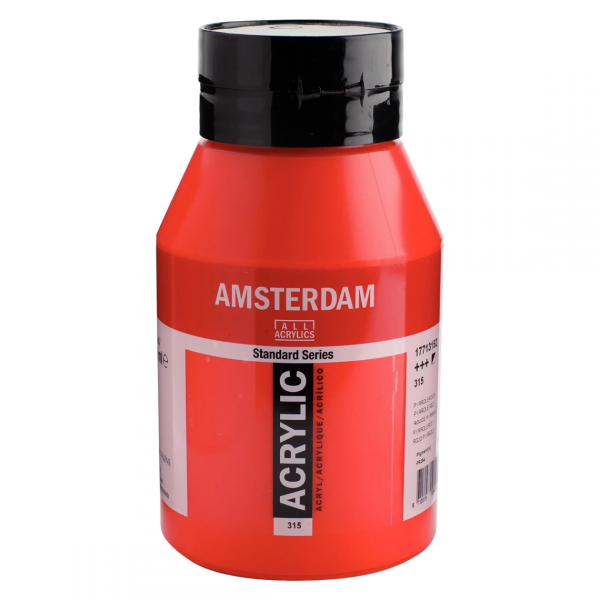 Amsterdam - Standard Series Acrylverf Pot 1000 Ml Pyrrolerood 315