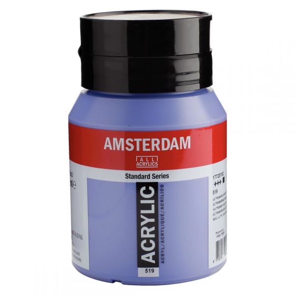 Amsterdam - Standard Series Acrylverf Pot 500 Ml Ultramarijnviolet Licht 519