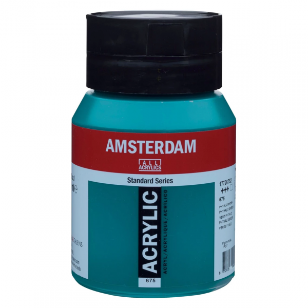 AMSTERDA - Amsterdam Standard Series Acrylverf Pot 500 ml Phtalogroen 675