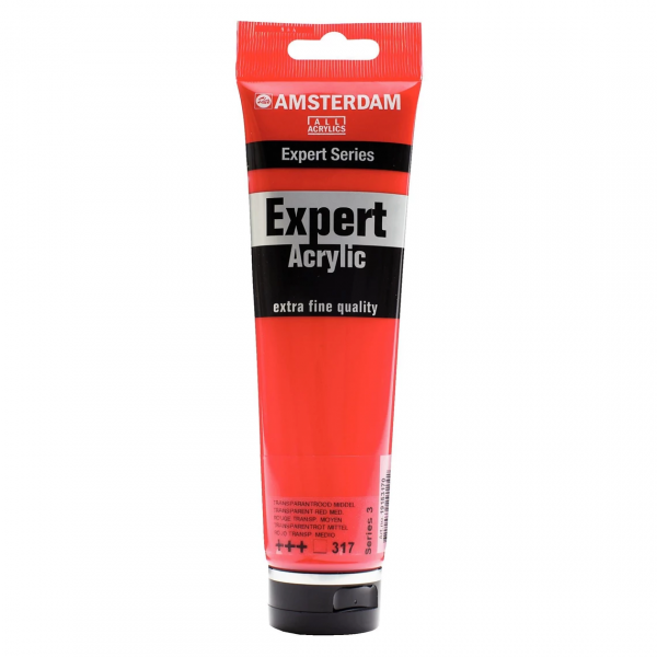 AMSTERDA - Amsterdam Expert Series Acrylverf Tube 150 ml Transparantrood Middel 317