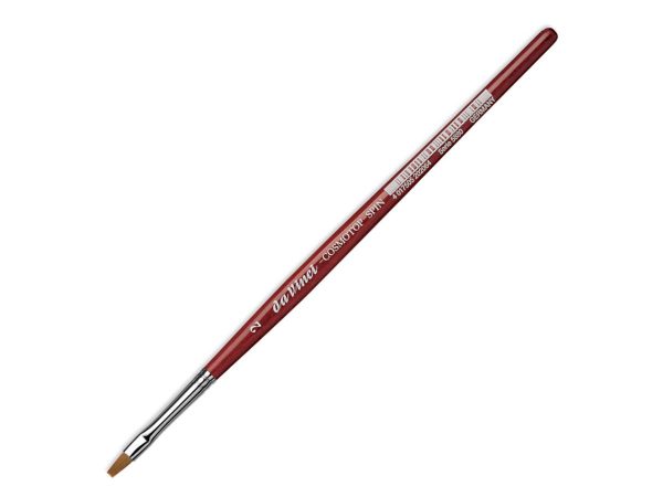 Da Vinci - Cosmotop-Spin Water Colour Brush Flat, Finest Very Smooth Light Brown Synthetic Fibre