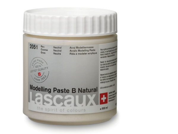 Lascaux - Modelling Paste B Natural Jars Of 500 Ml